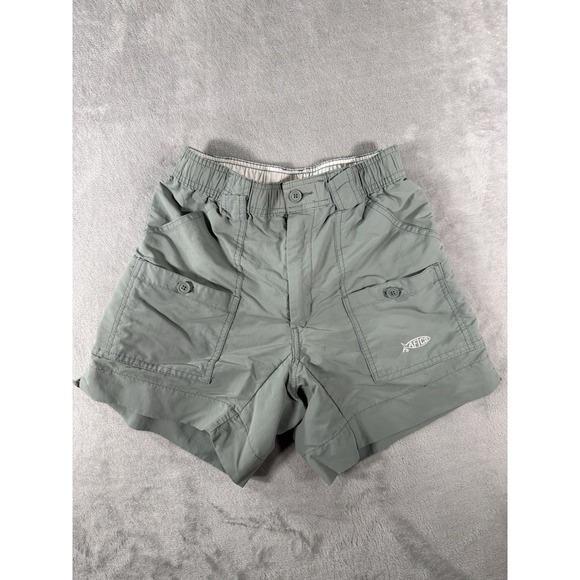 AFTCO Other - Aftco Cargo Shorts Mens 28 Green Fishing Nylon Utility Hiking Outdoors